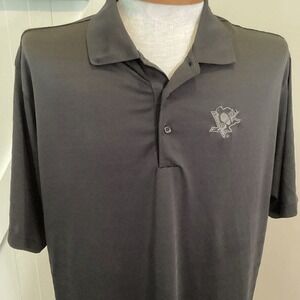 Mens Adidas Pittsburgh Penguins Polo shirt size XL‎ Black